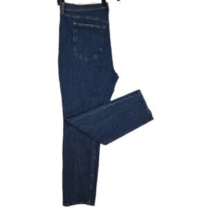 Abercrombie & Fitch~Woman 35/20R~ Blue Denim Ultra High Rise Jeans Slim Straight